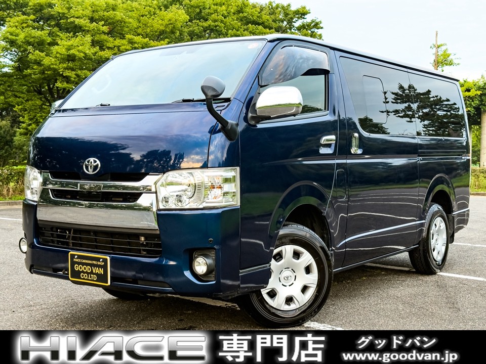 関西仕入！５型ハイエースバン入荷　車検R9年1月まであり！　　　４ＷＤ　関西仕入　修復歴無　５型　ディーゼル　マニュアルモード付6速AT　衝突被害軽減システム　レーンキープアシスト　オートライト　スマートキー　電格ミラー　１００Ｖ電源　ＢＴ対応ナビＴＶ　セーフティセンス　リアコーナーセンサー